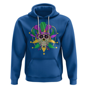 Mardi Gras Funny Sugar Skull Fat Tuesday New Orleans Hoodie TS09 Royal Blue Printyourwear