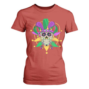 Mardi Gras Funny Sugar Skull Fat Tuesday New Orleans T Shirt For Women TS09 Red Print Your Wear