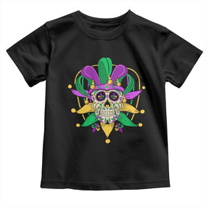 Mardi Gras Funny Sugar Skull Fat Tuesday New Orleans Toddler T Shirt TS09 Black Print Your Wear