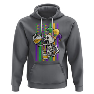 Mardi Gras Beer Lover American Flag Fat Tuesday Parade Hoodie TS09 Charcoal Printyourwear