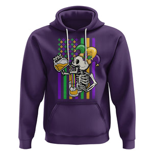 Mardi Gras Beer Lover American Flag Fat Tuesday Parade Hoodie TS09 Purple Printyourwear
