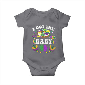 Mardi Gras Baby Onesie I Got The Baby Funny Pregnancy Announcement TS09 Charcoal Print Your Wear