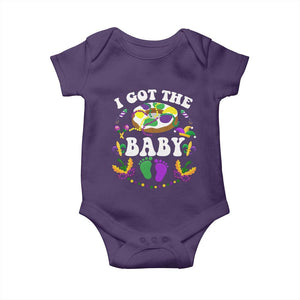 Mardi Gras Baby Onesie I Got The Baby Funny Pregnancy Announcement TS09 Purple Print Your Wear