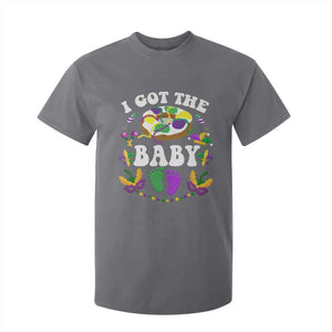 Mardi Gras T Shirt For Kid I Got The Baby Funny Pregnancy Announcement TS09 Charcoal Print Your Wear