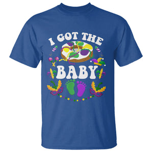 Mardi Gras T Shirt I Got The Baby Funny Pregnancy Announcement TS09 Royal Blue Printyourwear