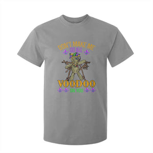 Mardi Gras T Shirt For Kid Don't Make Me Go All Voodoo On You Creepy Doll TS09 Sport Gray Print Your Wear
