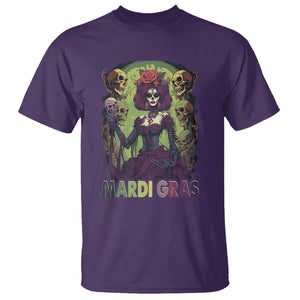 Mardi Gras T Shirt Voodoo Queen Skeleton Witch Creepy Skull TS09 Purple Printyourwear