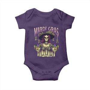 Mardi Gras Baby Onesie Voodoo Queen Creepy Doll TS09 Purple Print Your Wear
