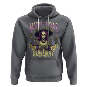 Mardi Gras Hoodie Voodoo Queen Creepy Doll TS09 Charcoal Printyourwear