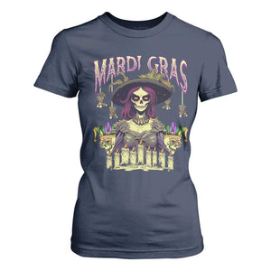 Mardi Gras T Shirt For Women Voodoo Queen Creepy Doll TS09 Navy Print Your Wear