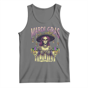 Mardi Gras Tank Top Voodoo Queen Creepy Doll TS09 Black Heather Print Your Wear