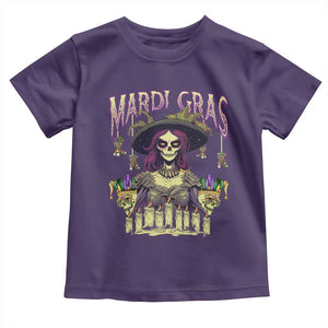 Mardi Gras Toddler T Shirt Voodoo Queen Creepy Doll TS09 Purple Print Your Wear
