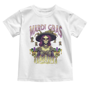 Mardi Gras Toddler T Shirt Voodoo Queen Creepy Doll TS09 White Print Your Wear