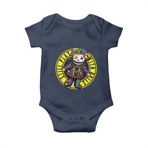 I Still Play With Doll Voodoo Mardi Gras Baby Onesie TS09 Navy Print Your Wear