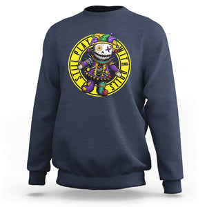 I Still Play With Doll Voodoo Mardi Gras Sweatshirt TS09 Navy Printyourwear