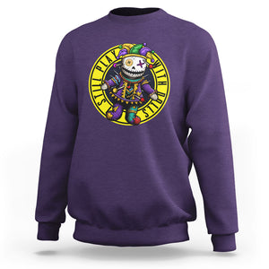 I Still Play With Doll Voodoo Mardi Gras Sweatshirt TS09 Purple Printyourwear