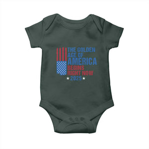 Trump 2025 Baby Onesie The Golden Age Of America Begins Right Now TS09 Print Your Wear
