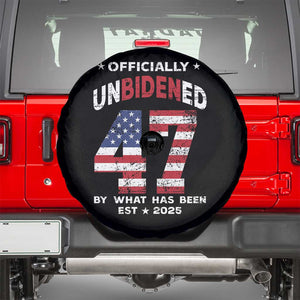 Funny Trump Spare Tire Cover Unbidened By What Has Been Pun TS09 Black Print Your Wear
