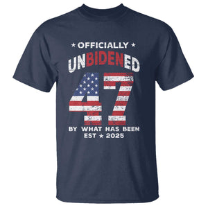 Funny Trump T Shirt Unbidened By What Has Been Pun TS09 Navy Print Your Wear