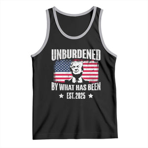 Trump 47 Tank Top Unburdened By What Has Been Est 2025 TS09 Black Athletic Heather Print Your Wear