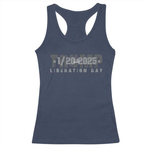 Trump Liberation Day Racerback Tank Top Inauguration Day January 20th 2025 TS09 Navy Print Your Wear