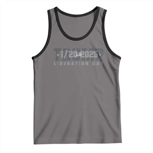 Trump Liberation Day Tank Top Inauguration Day January 20th 2025 TS09 Deep Heather Black Print Your Wear