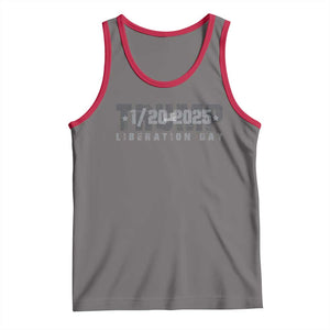 Trump Liberation Day Tank Top Inauguration Day January 20th 2025 TS09 Deep Heather Red Print Your Wear
