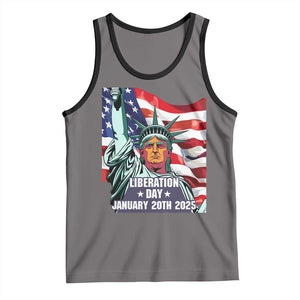 Trump Liberation Day Tank Top Statue Of Liberty January 20th 2025 TS09 Deep Heather Black Print Your Wear