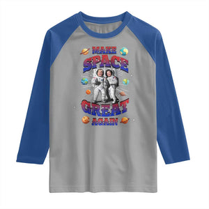 Funny Trump Elon Musk Raglan Shirt Make Space Great Again TS09 Sport Gray Royal Print Your Wear