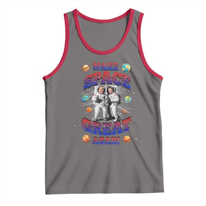 Funny Trump Elon Musk Tank Top Make Space Great Again TS09 Deep Heather Red Print Your Wear