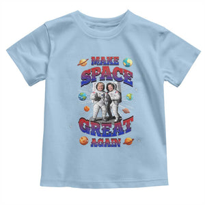 Funny Trump Elon Musk Toddler T Shirt Make Space Great Again TS09 Light Blue Print Your Wear