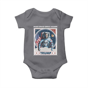 Funny Trump Baby Onesie Make Space Great Again TS09 Charcoal Print Your Wear