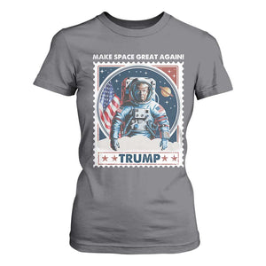 Funny Trump T Shirt For Women Make Space Great Again TS09 Charcoal Print Your Wear