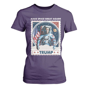 Funny Trump T Shirt For Women Make Space Great Again TS09 Purple Print Your Wear