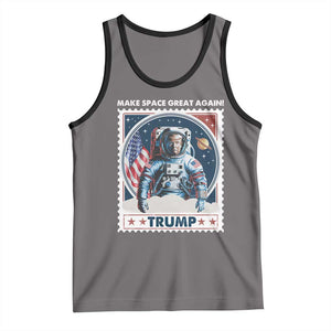 Funny Trump Tank Top Make Space Great Again TS09 Deep Heather Black Print Your Wear