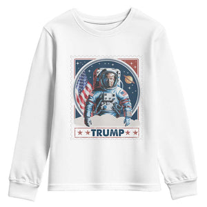 Funny Trump Youth Sweatshirt Make Space Great Again TS09 White Print Your Wear