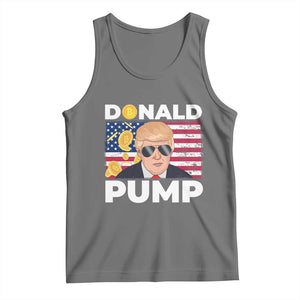 Bitcoin Trump Tank Top Donald Pump Funny Crypto TS09 Black Heather Print Your Wear