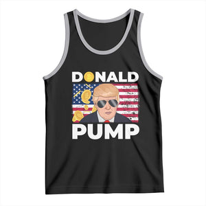 Bitcoin Trump Tank Top Donald Pump Funny Crypto TS09 Black Athletic Heather Print Your Wear