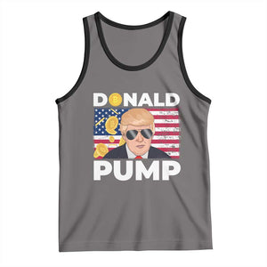 Bitcoin Trump Tank Top Donald Pump Funny Crypto TS09 Deep Heather Black Print Your Wear