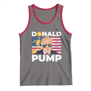 Bitcoin Trump Tank Top Donald Pump Funny Crypto TS09 Deep Heather Red Print Your Wear