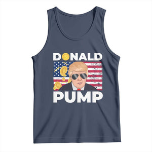 Bitcoin Trump Tank Top Donald Pump Funny Crypto TS09 Navy Print Your Wear