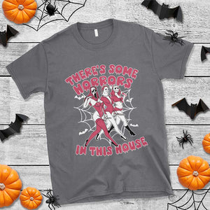 Funny Pink Halloween T Shirt There's Some Horrors In This House TS09 Charcoal Print Your Wear