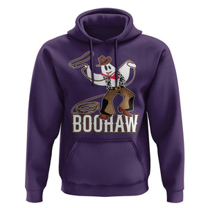 Halloween Cowboy Hoodie BooHaw Western Ghost TS09 Purple Print Your Wear