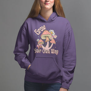 Grow Your Own Way Mushroom Level Up Hoodie TS09 Purple Printyourwear