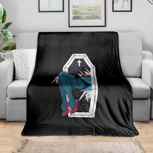 Creepy Halloween Throw Blanket Sexy Zombie Legs Flash Tattoo Coffin TS09 Print Your Wear