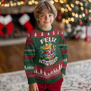 Mexico Xmas Ugly Christmas Sweater Feliz Navidad Dabbing Spanish Sombrero TS09 Christmas Print Your Wear