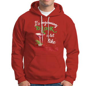 It's Beginning To Look A Lot Like Cocktails Funny Christmas Hoodie TS09 Red Printyourwear