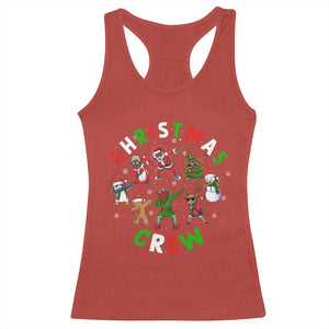 Black Christmas Crew Racerback Tank Top Dabbing Black African American Santa Reindeer Snowman TS09 Red Print Your Wear