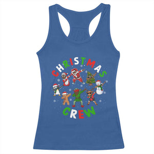 Black Christmas Crew Racerback Tank Top Dabbing Black African American Santa Reindeer Snowman TS09 Royal Blue Print Your Wear