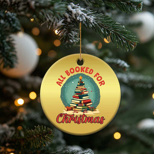 Xmas Book Lover Christmas Ornament All Booked For Christmas Tree Bookaholic TS09 Print Your Wear
